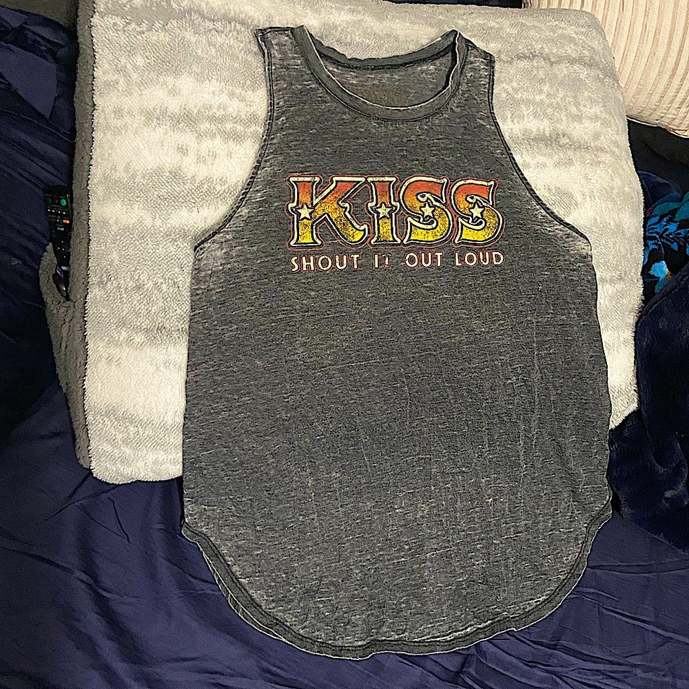 Rare! Rock & Republic KISS Shout It Out Loud Lightweight Tank Top